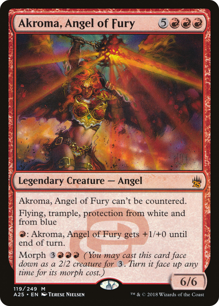 Akroma, Angel of Fury (A25-119) - Masters 25 Foil