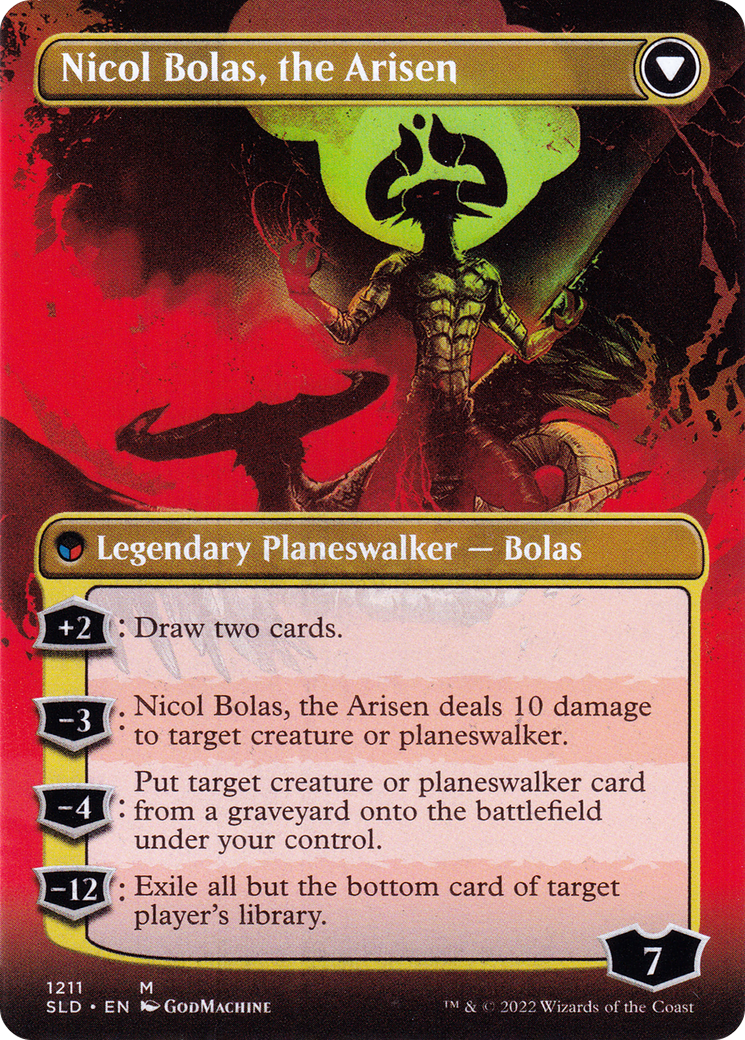 Nicol Bolas, the Ravager // Nicol Bolas, the Arisen (SLD-1211) - Secret Lair Drop (Borderless)