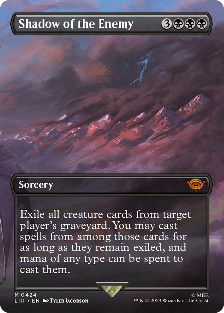 Shadow of the Enemy (LTR-424) - The Lord of the Rings: Tales of Middle-earth (Borderless) Foil