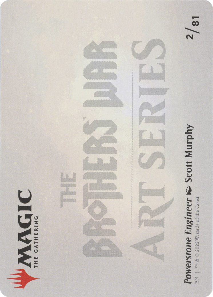 Powerstone Engineer // Powerstone Engineer (ABRO-002) - The Brothers' War Art Series (Borderless) Foil
