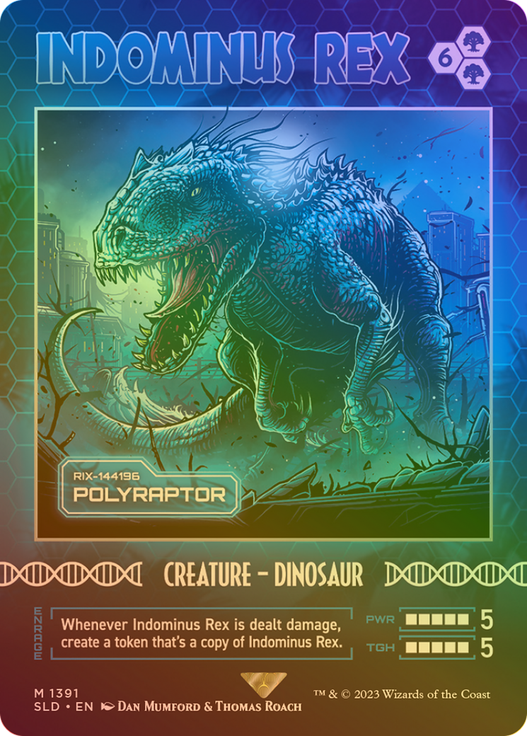 Polyraptor (SLD-1391) - Secret Lair Drop / Indominus Rex (Borderless) Foil