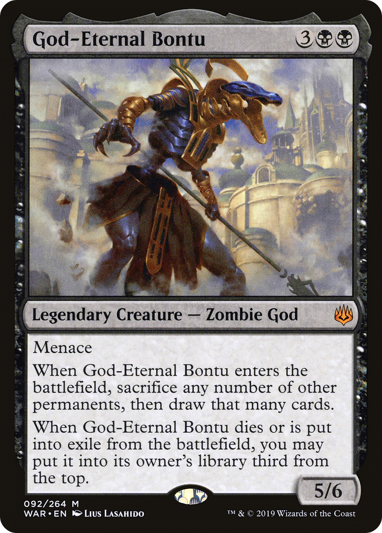 God-Eternal Bontu (WAR-092) - War of the Spark (Japanese)
