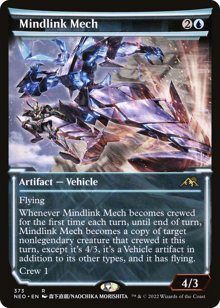 Mindlink Mech (NEO-373) - Kamigawa: Neon Dynasty: (Showcase) Foil