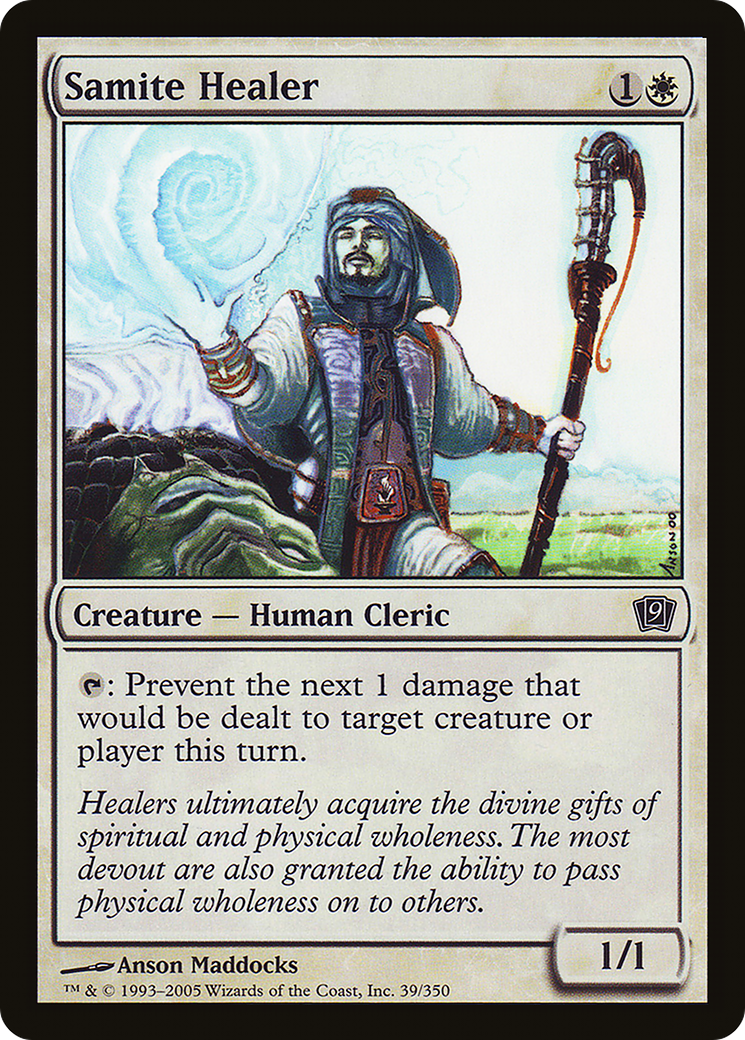Samite Healer (9ED-39★) - Ninth Edition Foil