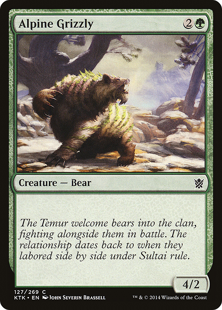 Alpine Grizzly (KTK-127) - Khans of Tarkir