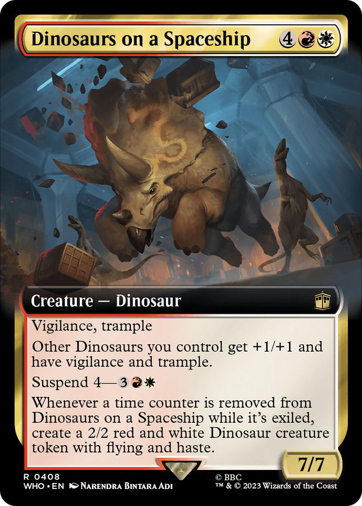 Dinosaurs on a Spaceship (WHO-408) - Doctor Who: (Extended Art)