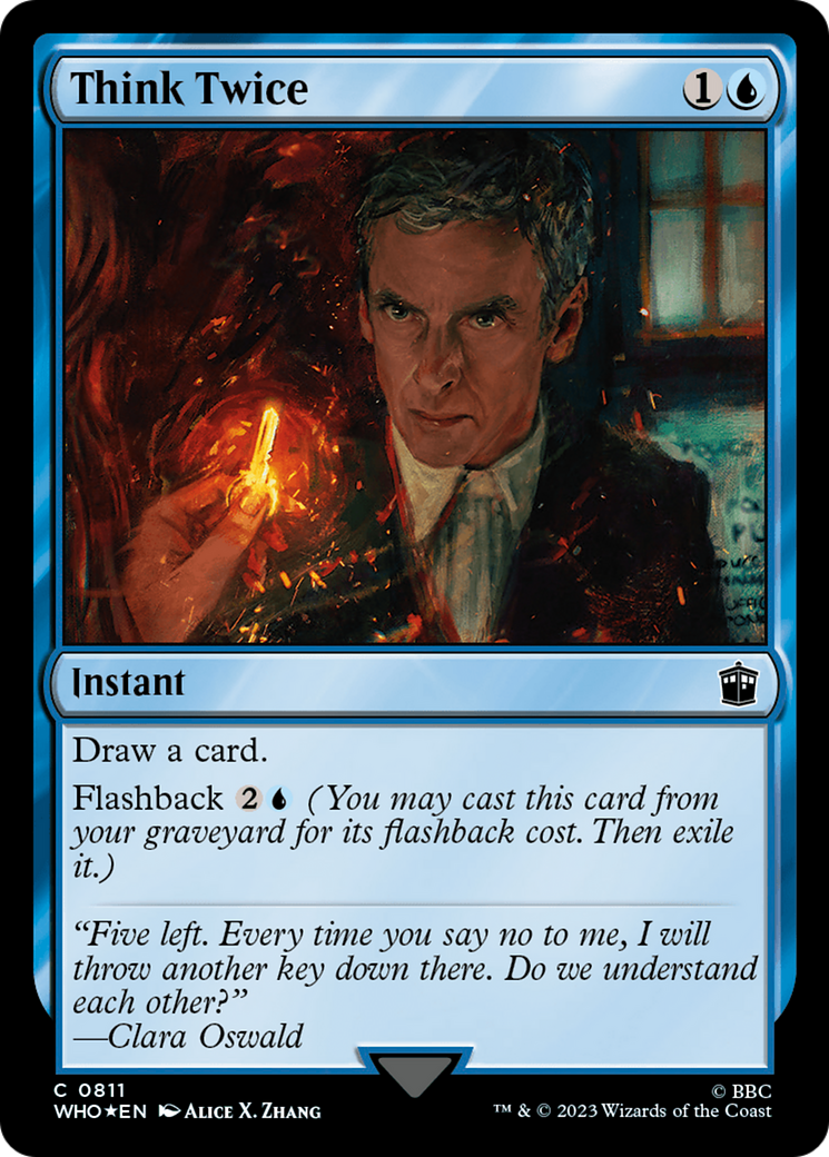 Think Twice (WHO-811) - Doctor Who Foil
