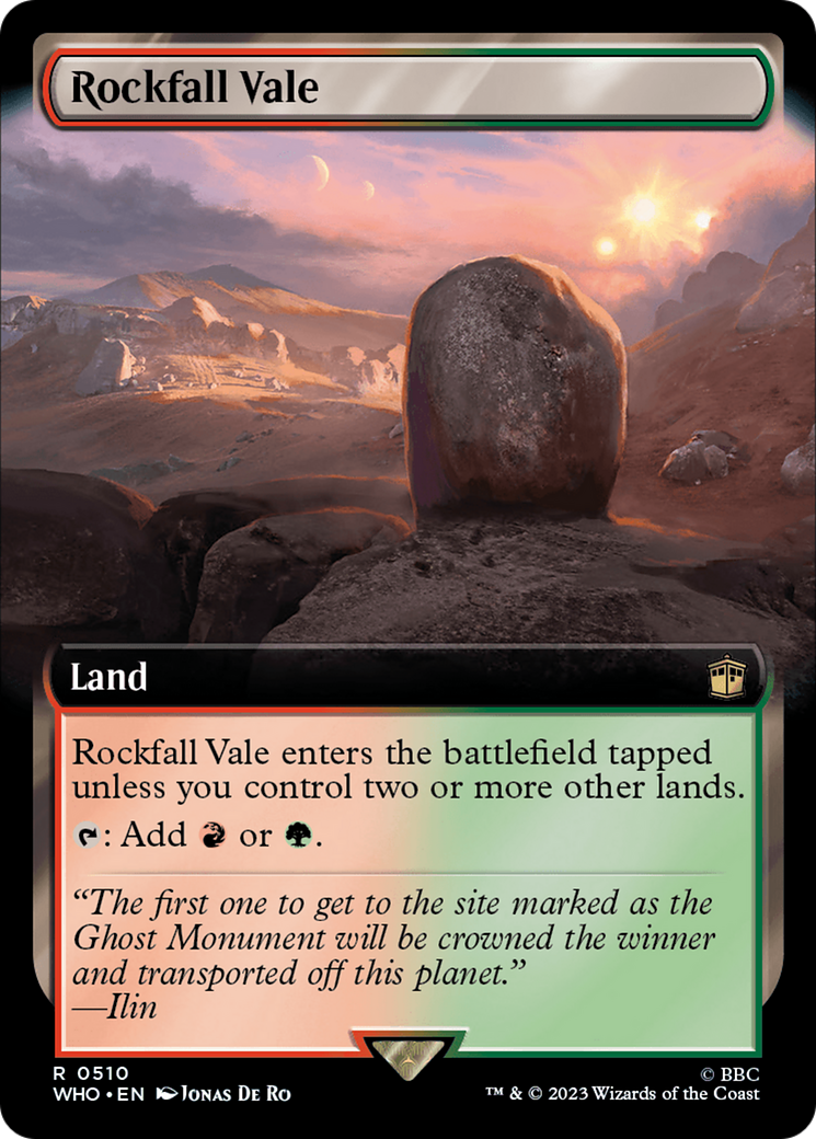 Rockfall Vale (WHO-510) - Doctor Who: (Extended Art)