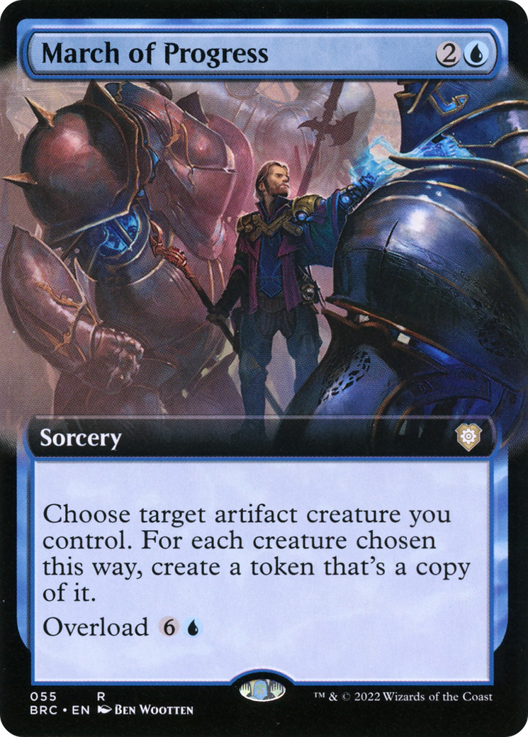 March of Progress (BRC-055) - The Brothers' War Commander: (Extended Art)