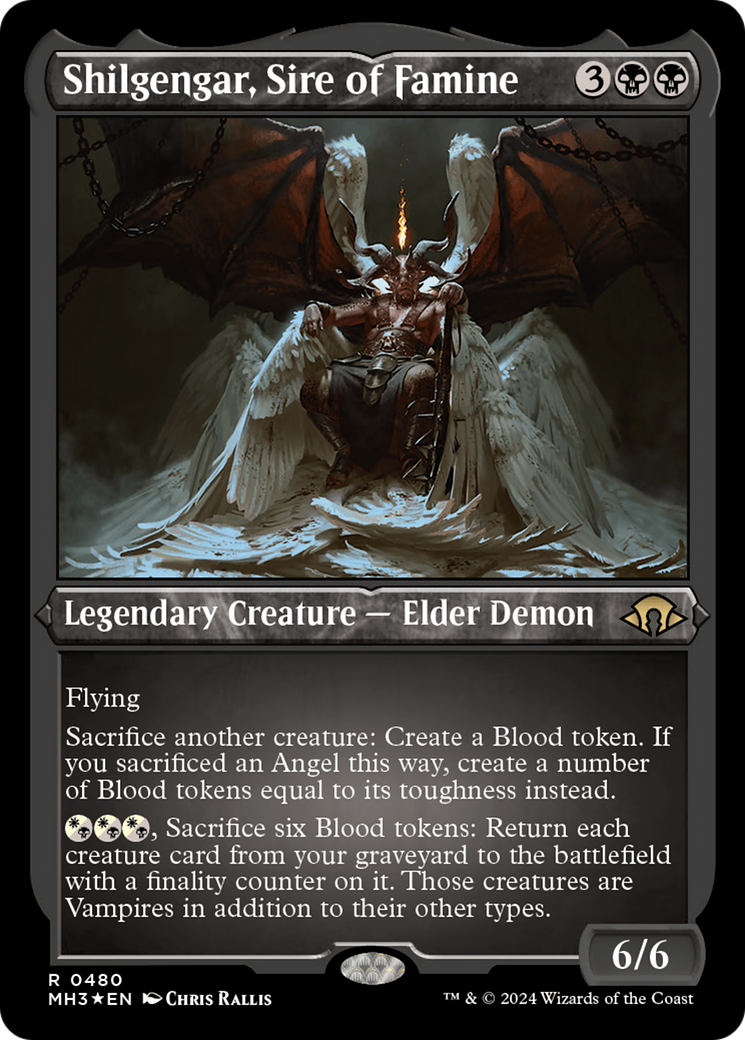 Shilgengar, Sire of Famine (MH3-480) - Modern Horizons 3 Foil