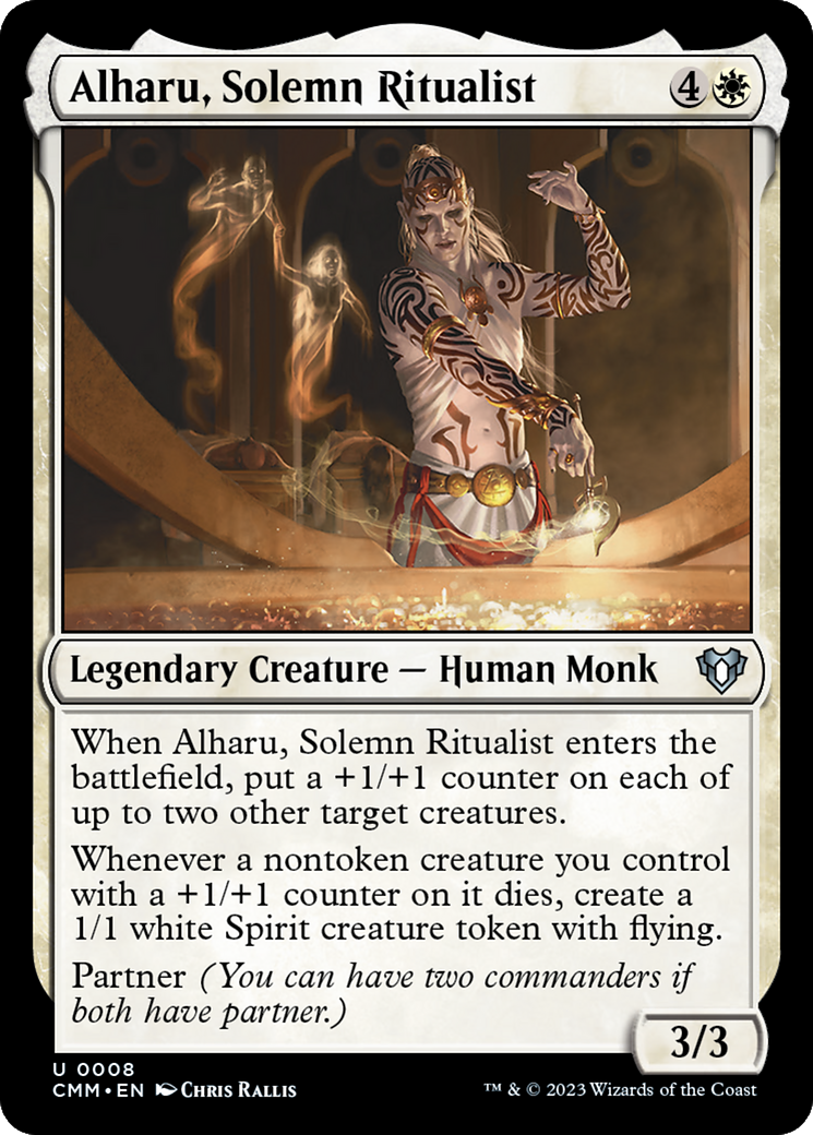 Alharu, Solemn Ritualist (CMM-008) - Commander Masters