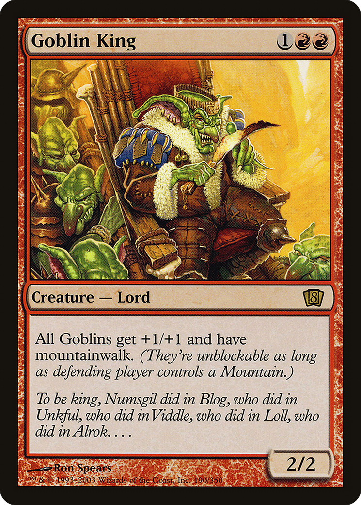Goblin King (8ED-190★) - Eighth Edition Foil