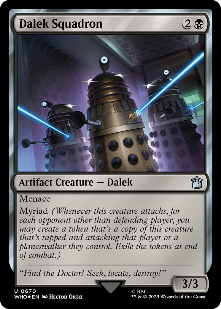 Dalek Squadron (WHO-670) - Doctor Who Foil