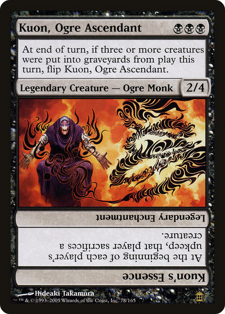 Kuon, Ogre Ascendant // Kuon's Essence (SOK-078) - Saviors of Kamigawa
