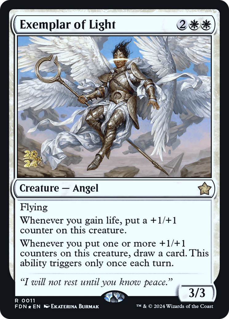 Exemplar of Light (PRE-011) - Foundations Promos Foil