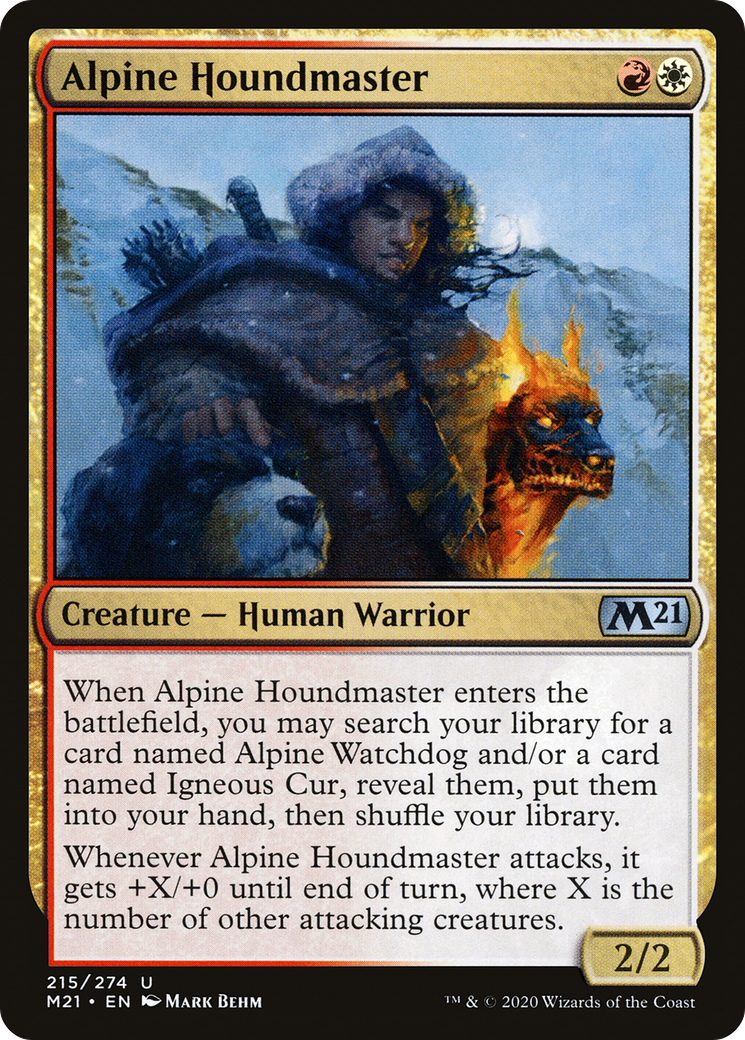 Alpine Houndmaster (M21-215) - Core Set 2021 Foil