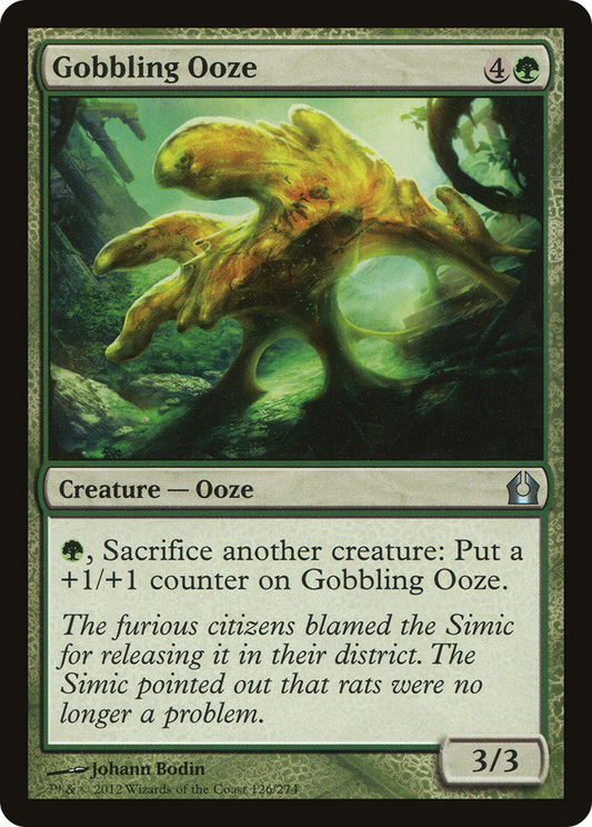 Gobbling Ooze (RTR-126) - Return to Ravnica