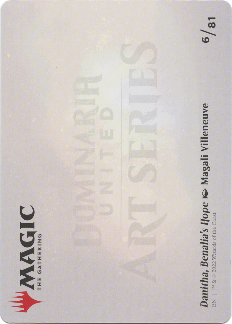 Danitha, Benalia's Hope // Danitha, Benalia's Hope (ADMU-006) - Dominaria United Art Series (Borderless)