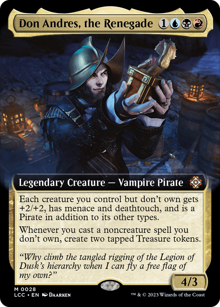 Don Andres, the Renegade (LCC-028) - The Lost Caverns of Ixalan Commander: (Extended Art)