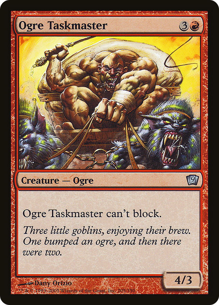 Ogre Taskmaster (9ED-205★) - Ninth Edition Foil