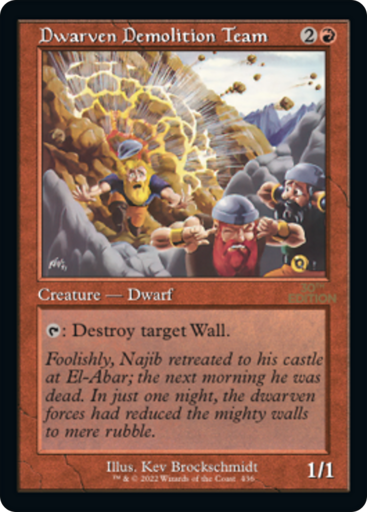 Dwarven Demolition Team (30A-436) - 30th Anniversary Edition