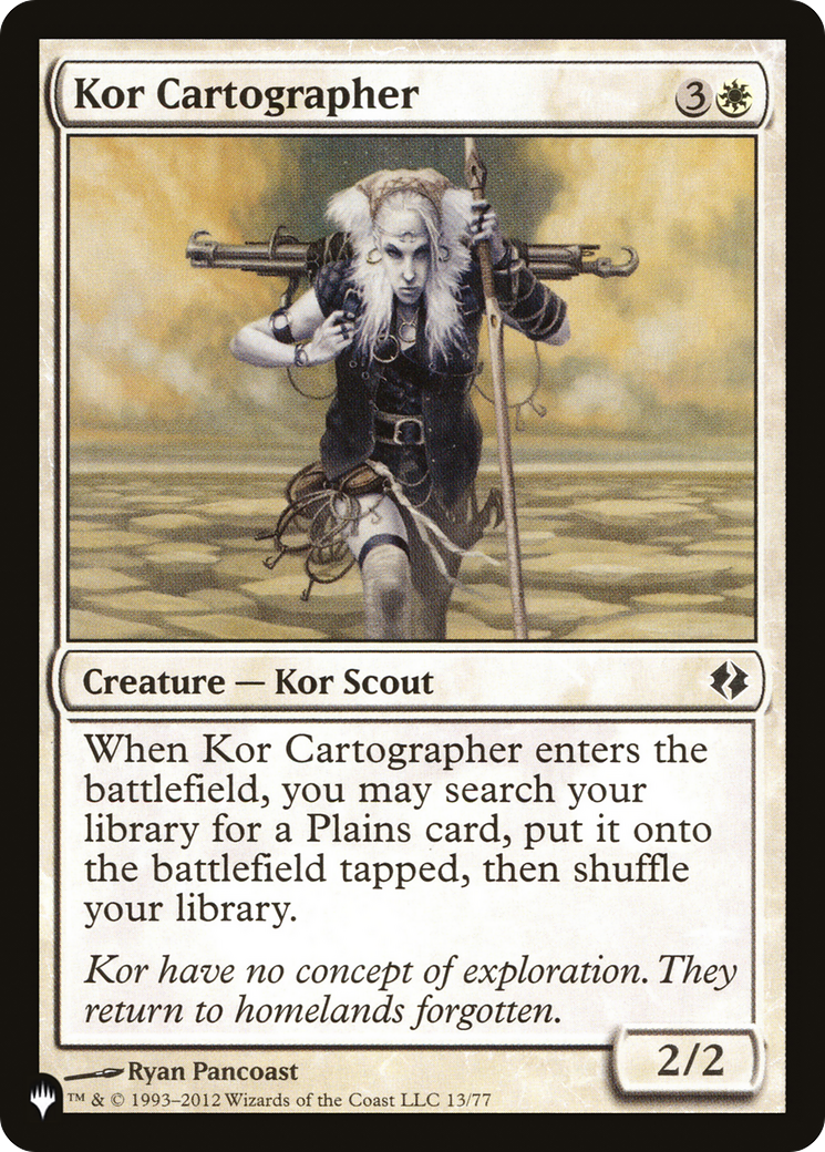 Kor Cartographer (LIST-13/77) - The List