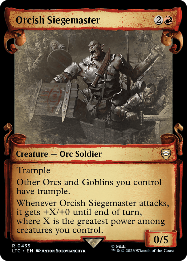 Orcish Siegemaster (LTC-435) - Tales of Middle-earth Commander: (Showcase)