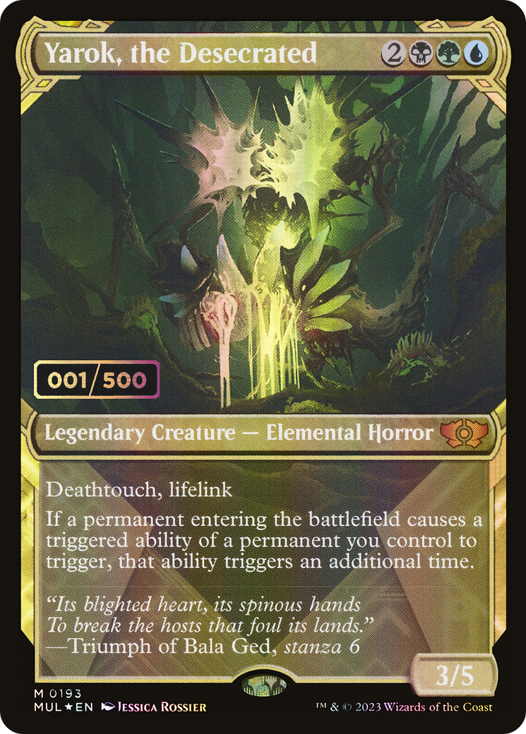 Yarok, the Desecrated (MUL-193) - Multiverse Legends: (Showcase) Foil