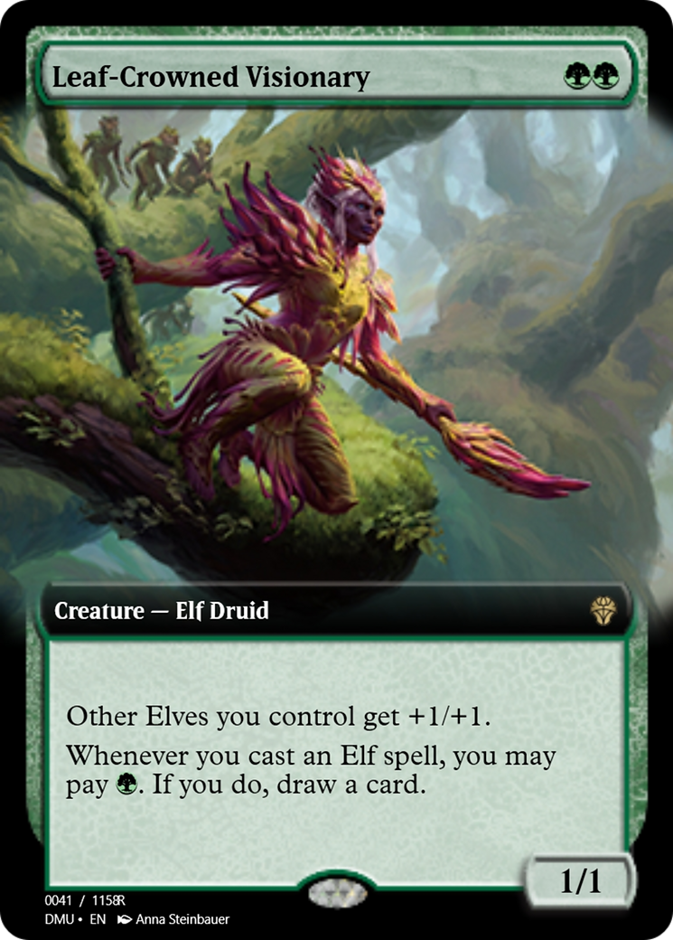 Leaf-Crowned Visionary (PRM-103462) - Magic Online Promos