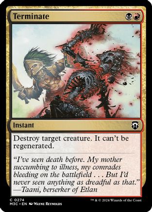 Terminate (Ripple Foil) (M3C-274) - Modern Horizons 3 Commander Foil