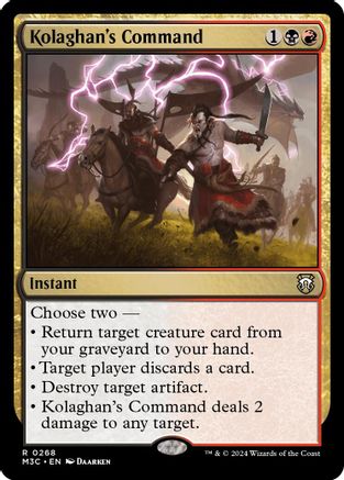 Kolaghan's Command (Ripple Foil) (M3C-268) - Modern Horizons 3 Commander Foil