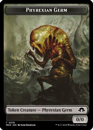 Phyrexian Germ // Spirit (0028) Double-Sided Token (MH3-16 // 28) - Modern Horizons 3 Foil