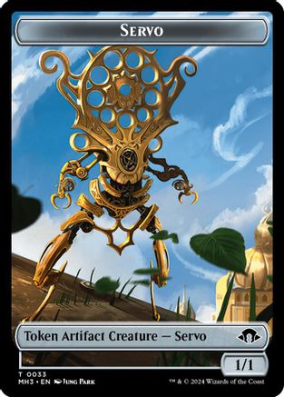 Servo // Treasure Double-Sided Token (MH3-33 // 34) - Modern Horizons 3 Foil