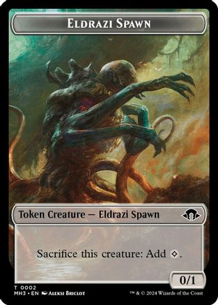 Eldrazi Spawn // Cat Double-Sided Token (MH3-2 // 4) - Modern Horizons 3 Foil