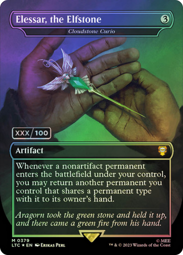Cloudstone Curio (LTC-379) - Tales of Middle-earth Commander / Elessar, the Elfstone (Borderless) Foil