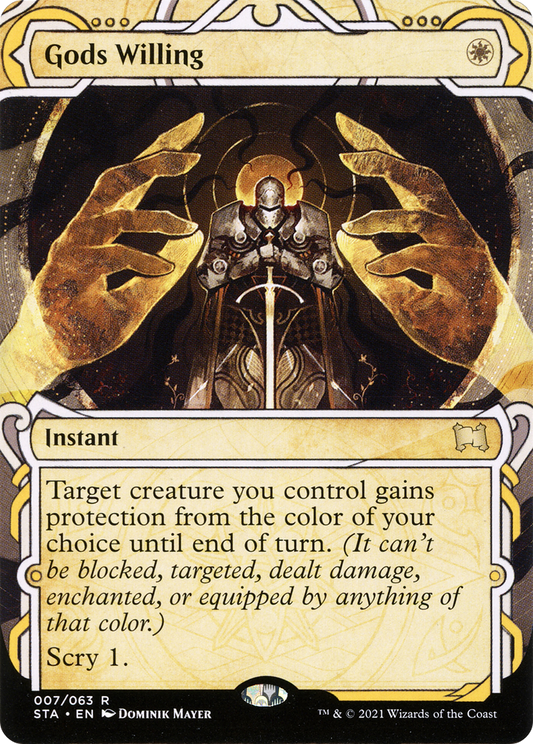 Gods Willing (STA-007) - Strixhaven Mystical Archive: (Showcase) (Borderless) Foil