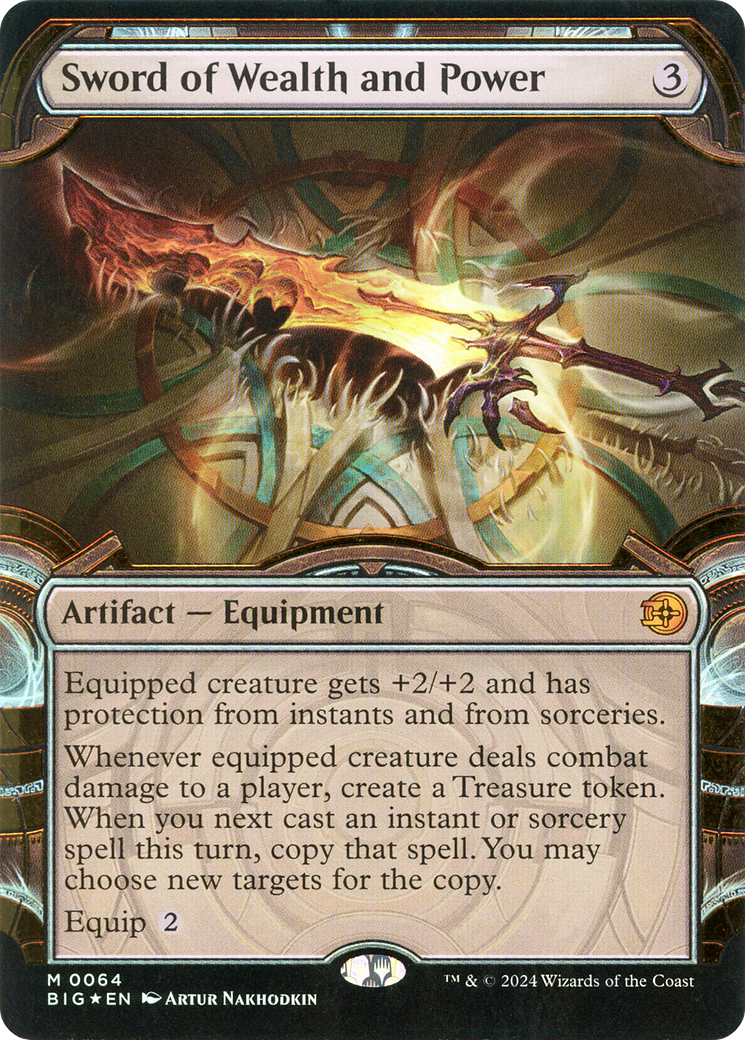 Sword of Wealth and Power (BIG-064) - The Big Score: (Showcase) Foil