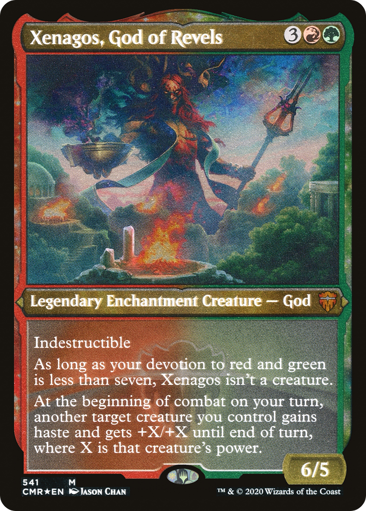 Xenagos, God of Revels (CMR-541) - Commander Legends: (enchantment) Foil