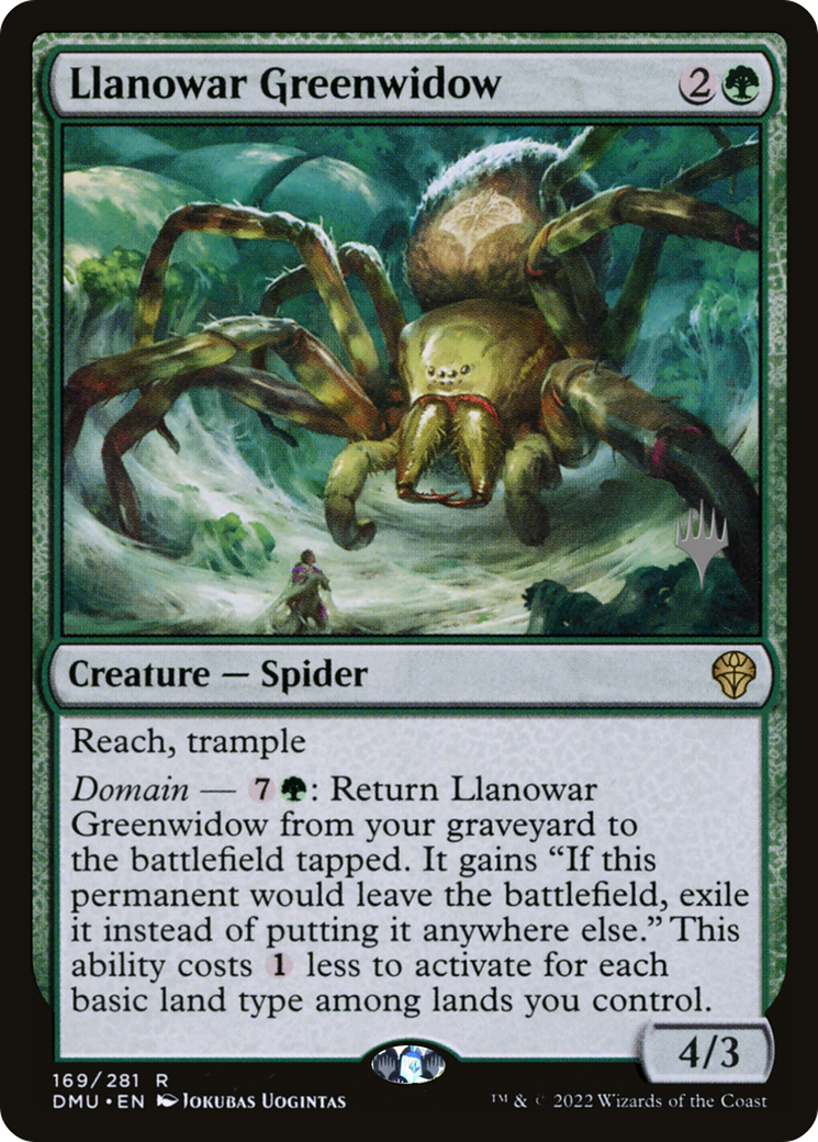 Llanowar Greenwidow (PPDMU-169P) - Dominaria United Promos