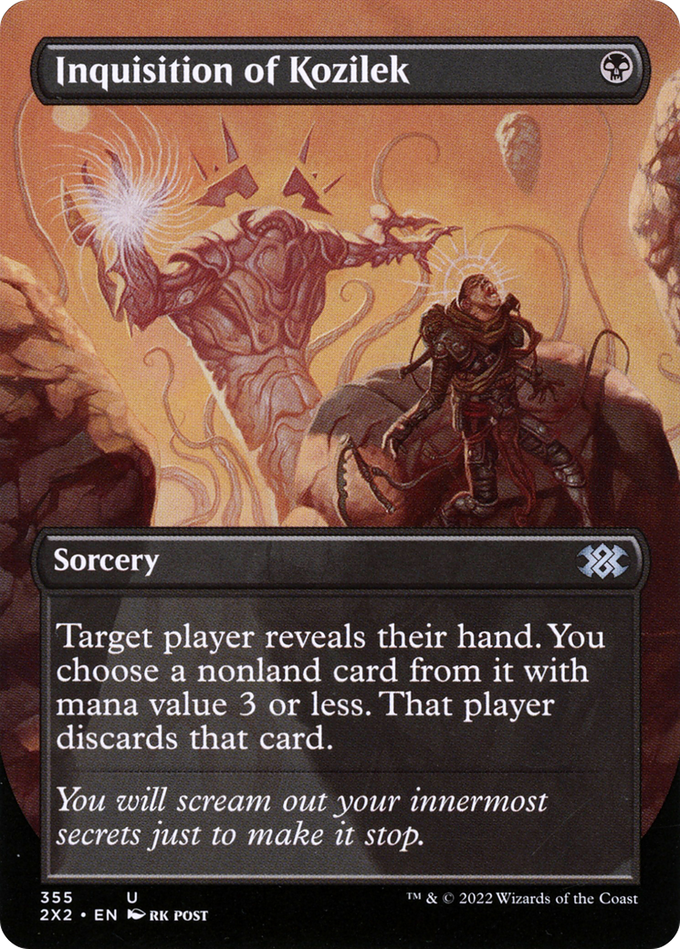 Inquisition of Kozilek (Borderless) (2X2-355) - Double Masters 2022 (Borderless) Foil