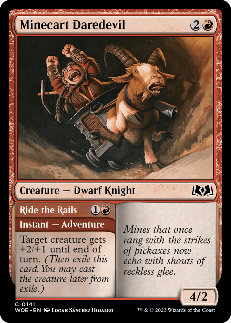 Minecart Daredevil // Ride the Rails (WOE-141) - Wilds of Eldraine