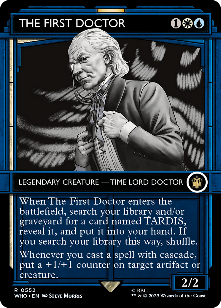 The First Doctor (WHO-552) - Doctor Who: (Showcase) (Borderless)