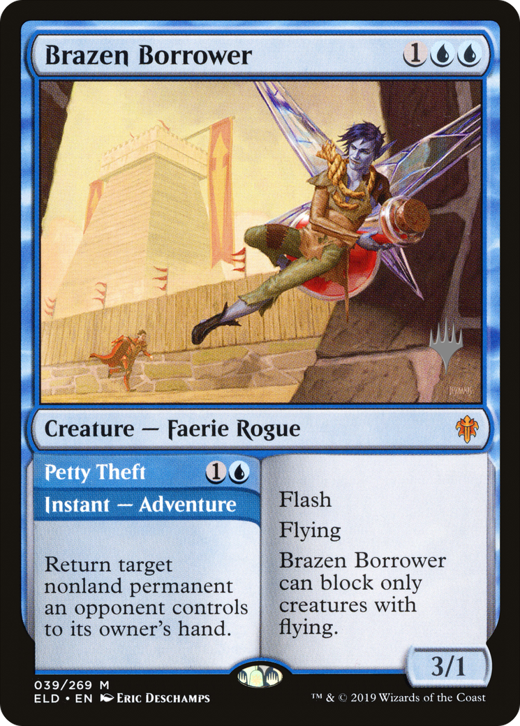 Brazen Borrower // Petty Theft (PPELD-39P) - Throne of Eldraine Promos