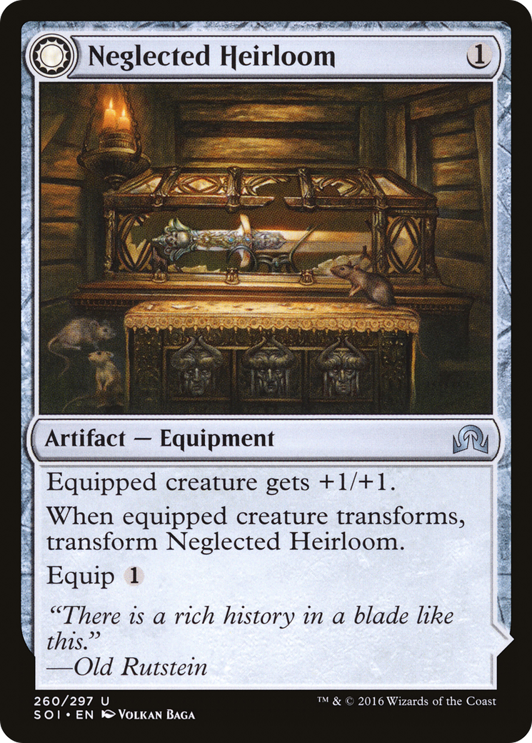 Neglected Heirloom // Ashmouth Blade (SOI-260) - Shadows over Innistrad: (Double Faced Transform) Foil