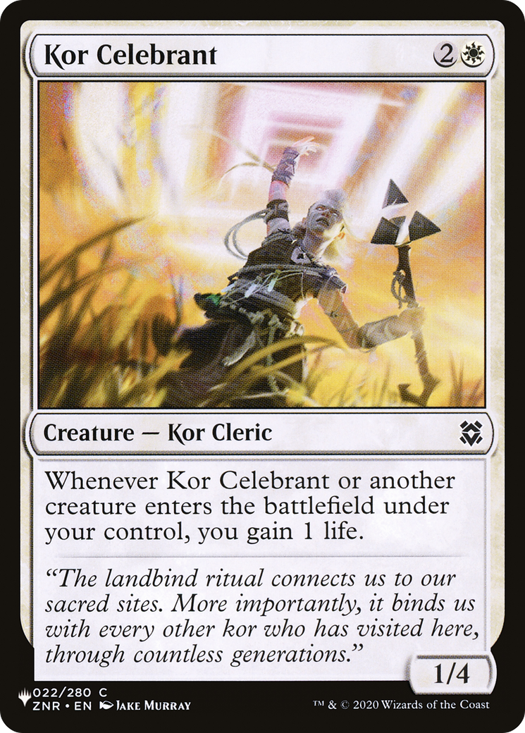 Kor Celebrant (LIST-022/280) - The List