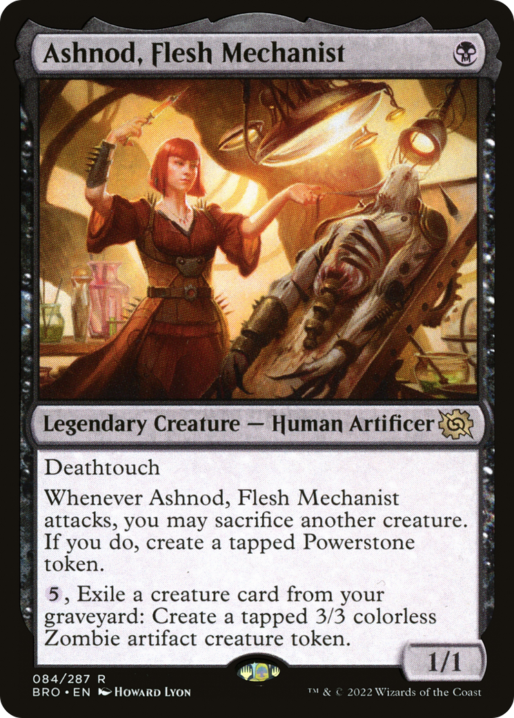 Ashnod, Flesh Mechanist (BRO-084) - The Brothers' War Foil