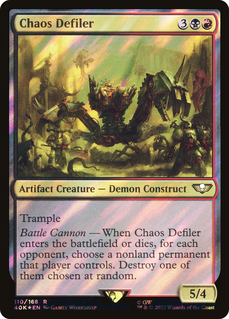 Chaos Defiler (40K-110) - Warhammer 40,000 Commander Foil