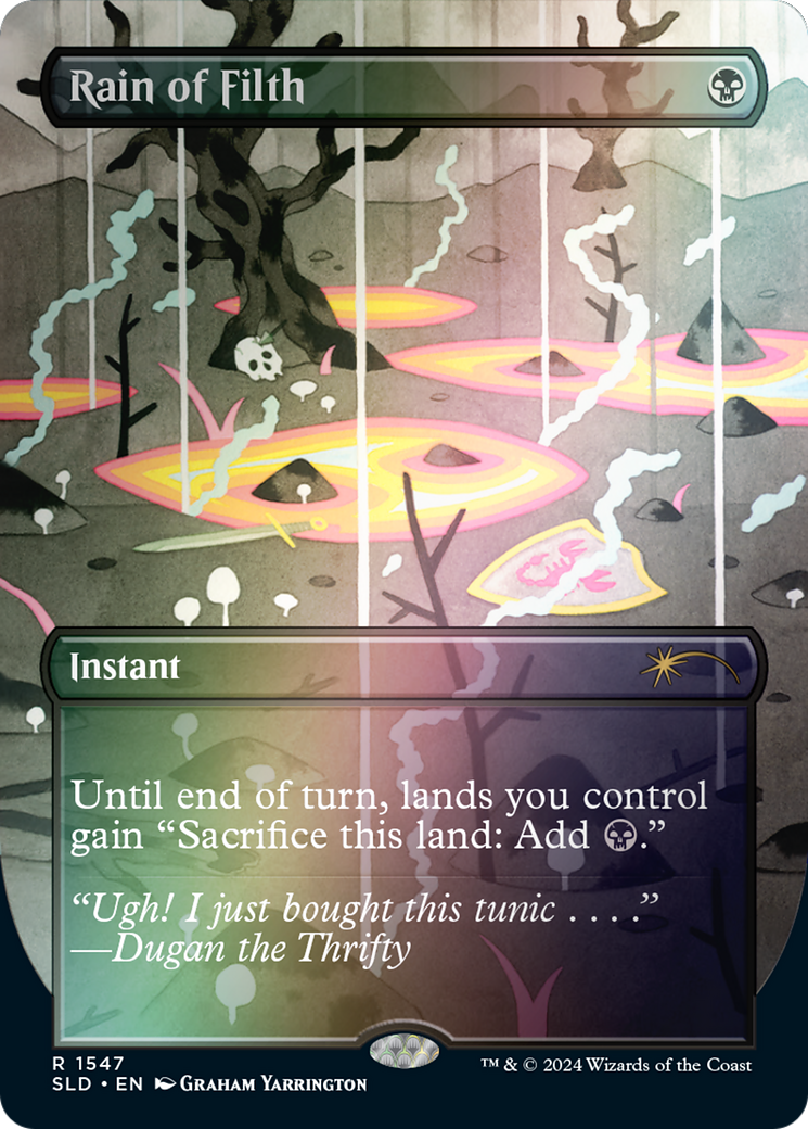 Rain of Filth (SLD-1547) - Secret Lair Drop (Borderless) Foil