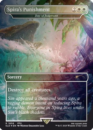 Spira's Punishment - Day of Judgement (Rainbow Foil) (SLD-1858) - Secret Lair Drop Series Foil
