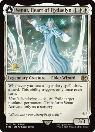 Venat, Heart of Hydaelyn // Hydaelyn, the Mothercrystal (PRE-039) - Prerelease Cards Foil